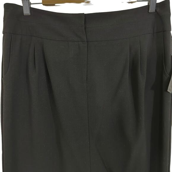 AB Studio Black Knee Length Skirt Size 12 NWT - Picture 2 of 12